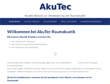 Tablet Screenshot of akutec.com